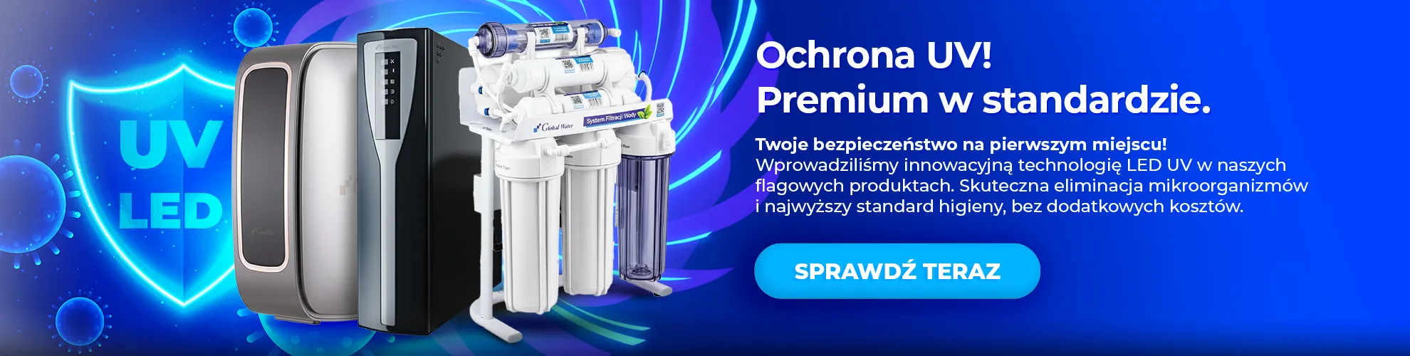 FILTRY Z LAMPĄ UV LED