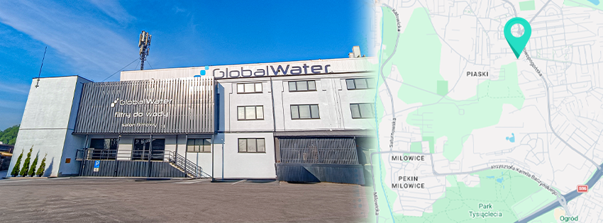 Siedziba firmy Global Water - budynek oraz dojazd