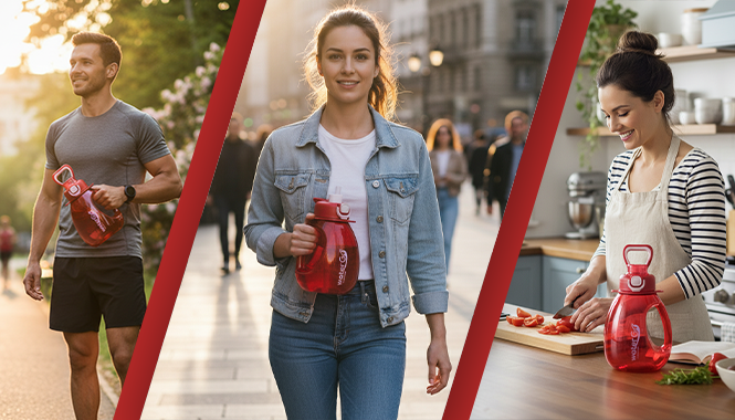 Butelka waterGo - zalety w użyciu