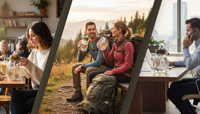 Butelka waterGo - zalety w użyciu