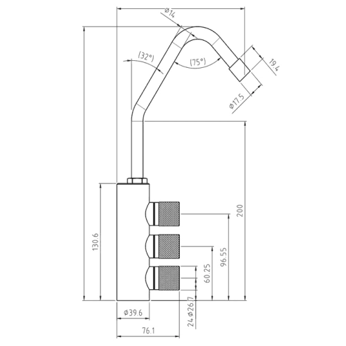 Kranik do filtra wody GW-W3-03-ST