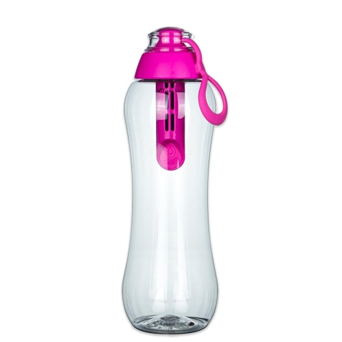 Różowa butelka filtrująca Dafi