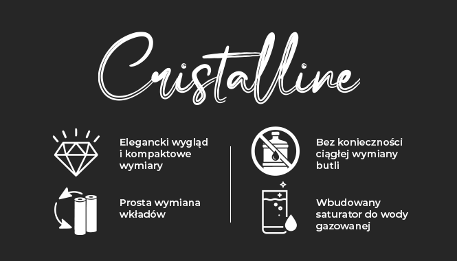 Dystrybutor wody Cristalline - 6 zalet
